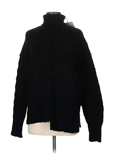 Pre-owned Allsaints Turtleneck Sweater In Black