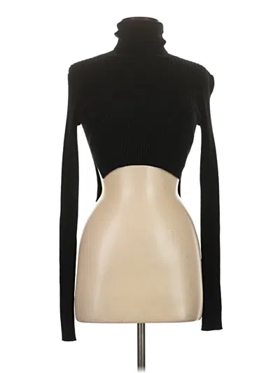 Pre-owned Allsaints Turtleneck Sweater In Black