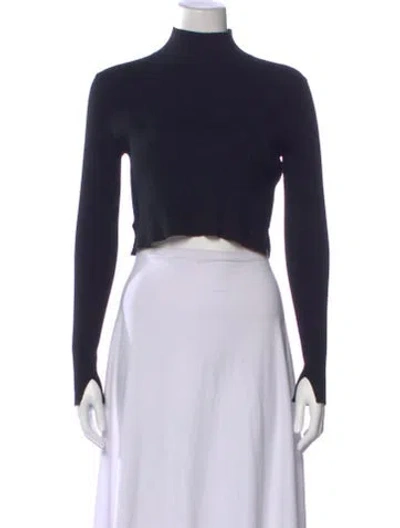 Pre-owned Allsaints Turtleneck Sweater In Black