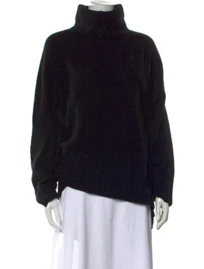 Pre-owned Allsaints Turtleneck Sweater In Black
