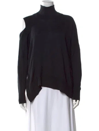 Pre-owned Allsaints Turtleneck Sweater In Black