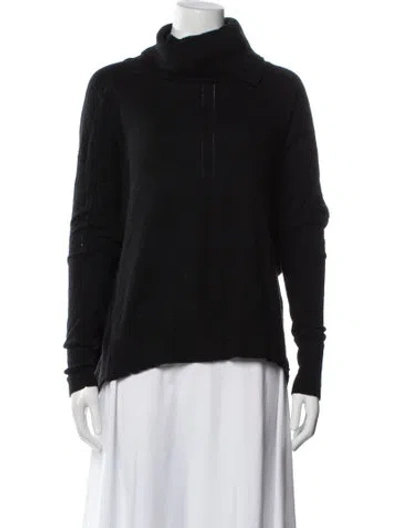 Pre-owned Allsaints Turtleneck Sweater In Black