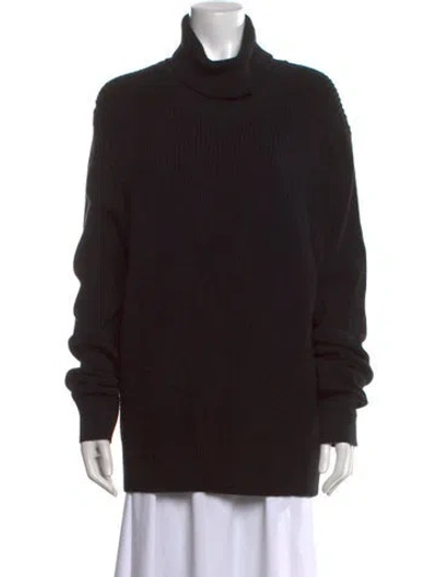Pre-owned Allsaints Turtleneck Sweater In Black