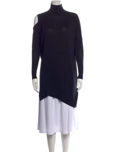 Pre-owned Allsaints Turtleneck Sweater In Black