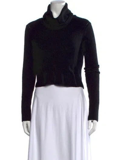 Pre-owned Allsaints Turtleneck Sweater In Black