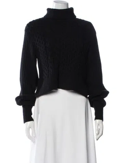 Pre-owned Allsaints Turtleneck Sweater In Black