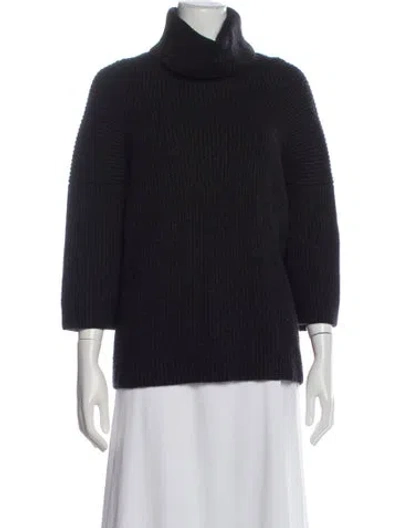 Pre-owned Allsaints Turtleneck Sweater In Blue