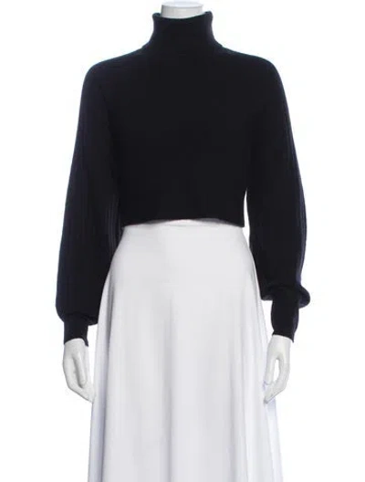 Pre-owned Allsaints Turtleneck Sweater In Blue
