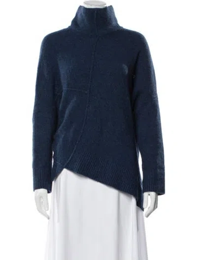 Pre-owned Allsaints Turtleneck Sweater In Blue