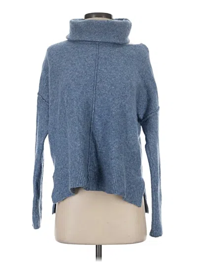 Pre-owned Allsaints Turtleneck Sweater In Blue