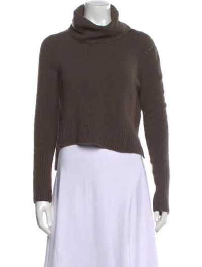 Pre-owned Allsaints Turtleneck Sweater In Brown