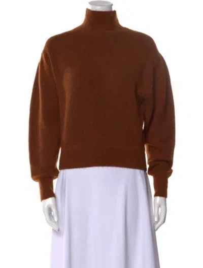 Pre-owned Allsaints Turtleneck Sweater In Brown