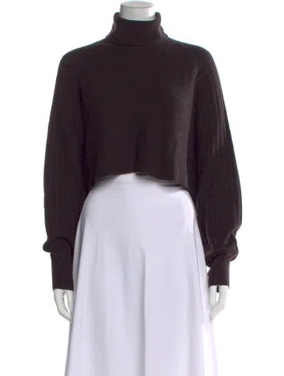 Pre-owned Allsaints Turtleneck Sweater In Brown