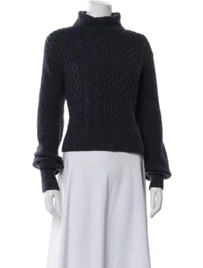 Pre-owned Allsaints Turtleneck Sweater In Gray