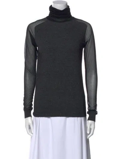 Pre-owned Allsaints Turtleneck Sweater In Gray