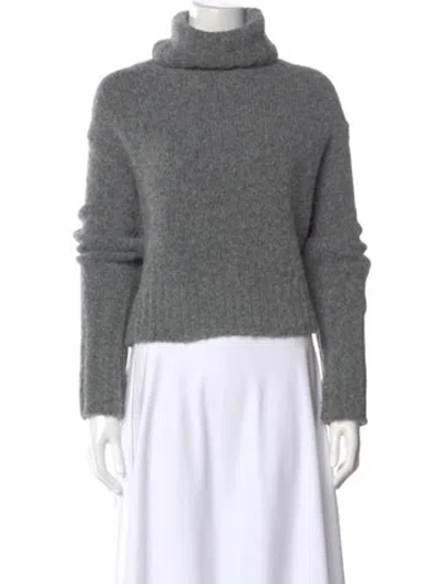 Pre-owned Allsaints Turtleneck Sweater In Gray