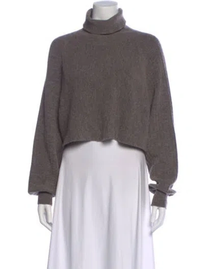 Pre-owned Allsaints Turtleneck Sweater In Gray