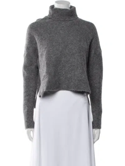 Pre-owned Allsaints Turtleneck Sweater In Gray