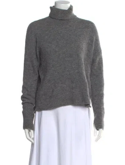Pre-owned Allsaints Turtleneck Sweater In Gray