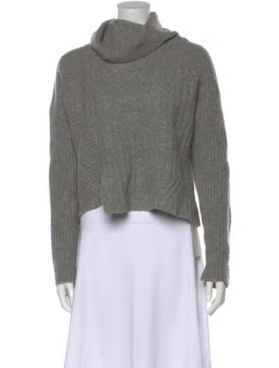 Pre-owned Allsaints Turtleneck Sweater In Gray
