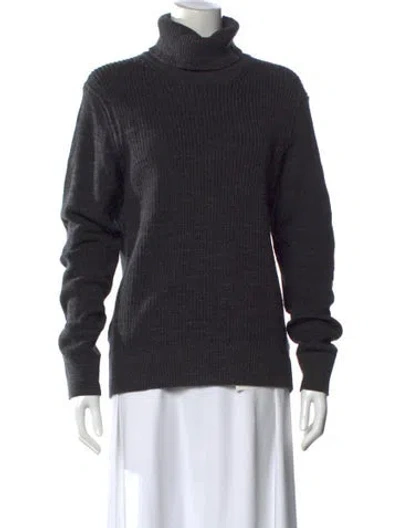 Pre-owned Allsaints Turtleneck Sweater In Gray