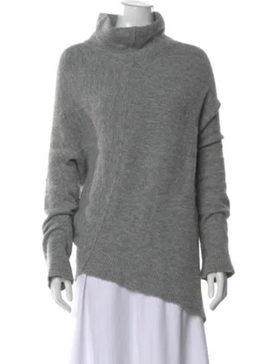 Pre-owned Allsaints Turtleneck Sweater In Gray