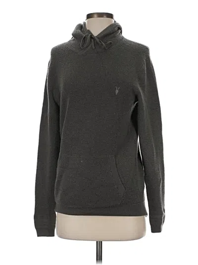 Pre-owned Allsaints Turtleneck Sweater In Gray