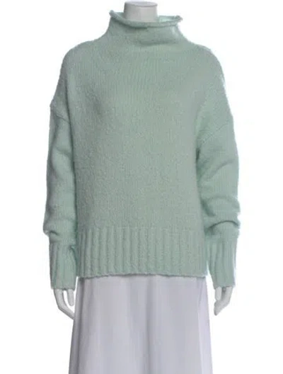 Pre-owned Allsaints Turtleneck Sweater In Green
