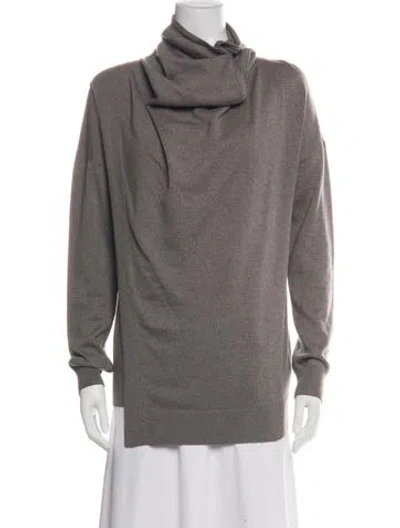 Pre-owned Allsaints Turtleneck Sweater In Green
