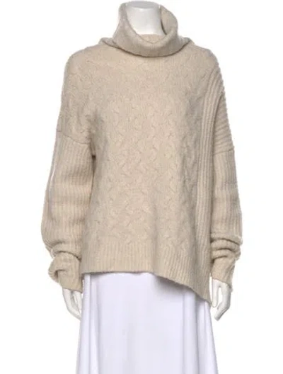 Pre-owned Allsaints Turtleneck Sweater In Neutral