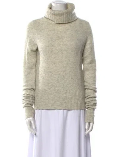 Pre-owned Allsaints Turtleneck Sweater In Neutral