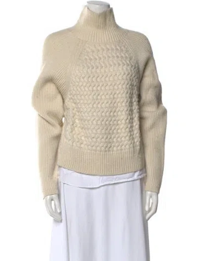 Pre-owned Allsaints Turtleneck Sweater In Neutral