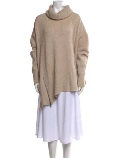 Pre-owned Allsaints Turtleneck Sweater In Neutral