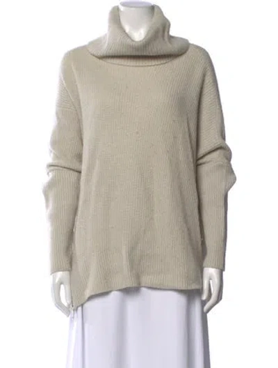 Pre-owned Allsaints Turtleneck Sweater In Neutral