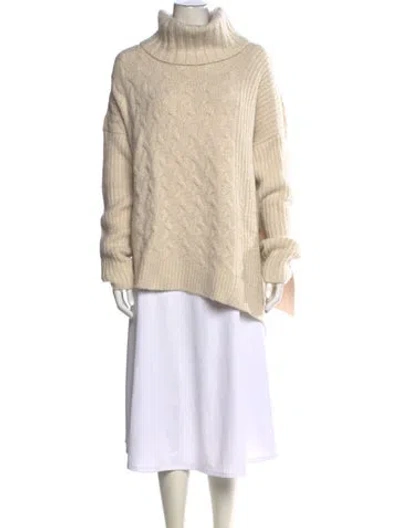 Pre-owned Allsaints Turtleneck Sweater In Neutral