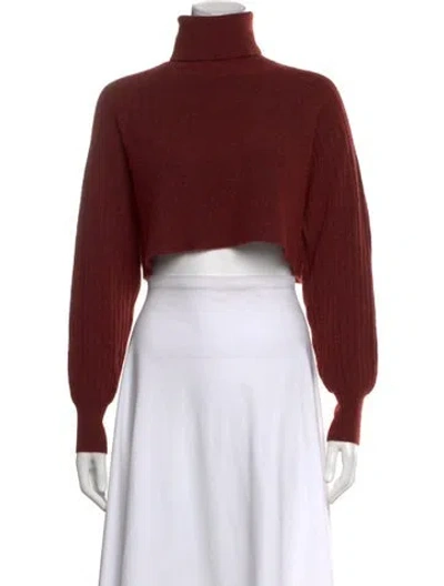 Pre-owned Allsaints Turtleneck Sweater In Red