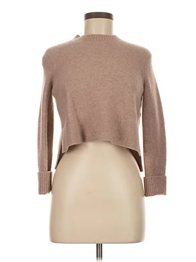 Pre-owned Allsaints Turtleneck Sweater In Tan