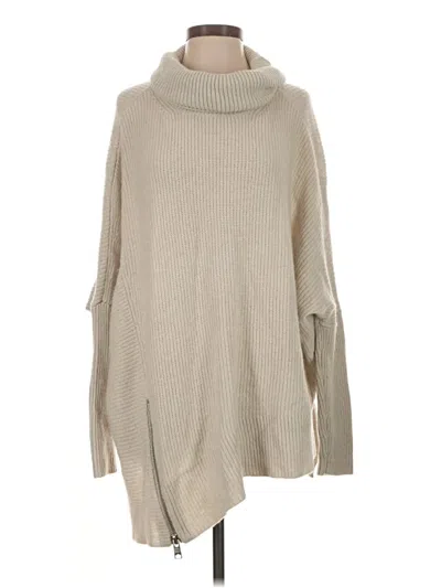Pre-owned Allsaints Turtleneck Sweater In Tan