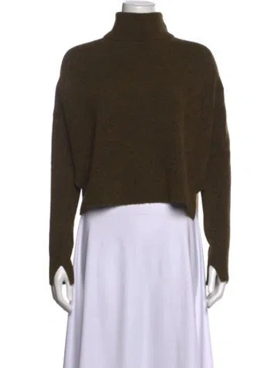 Pre-owned Allsaints Turtleneck Sweater W/ Tags In Green