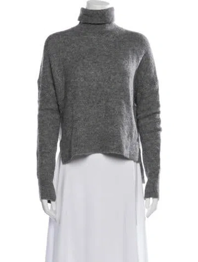 Pre-owned Allsaints Turtleneck Sweater W/ Tags In Grey