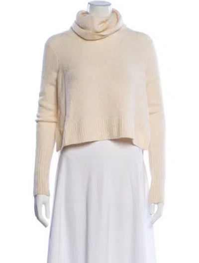 Pre-owned Allsaints Turtleneck Sweater In White