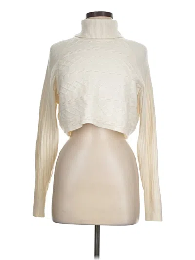 Pre-owned Allsaints Turtleneck Sweater In White