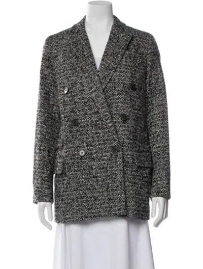 Pre-owned Allsaints Tweed Pattern Blazer In Multi