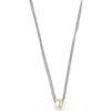 Allsaints Two-tone Bolt Pendant Necklace In Multi