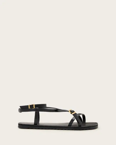 Allsaints Tyla Ankle Strap Sandal In Black