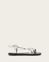 Allsaints Tyla Ankle Strap Sandal In Silver