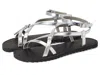 Allsaints Tyla Ankle Strap Sandal In Silver