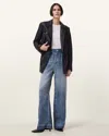 Allsaints Tyler Illusion Straight Leg Jeans In Mid Indigo
