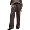 Allsaints Tyler High Rise Abstract Print Pants In Tarmac Green