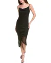 Allsaints Ulla Midi Dress In Black